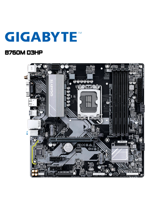 PLACA INTEL GIGABYTE B760M D3HP WIFI6 DDR5 LGA 1700 (9MB76M3PW-00-G10)