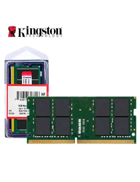 MEMORIA SODIMM DDR4 KINGSTON 16GB 3200MHZ ( KVR32S22D8/16 ) 1X16GB