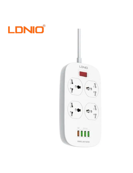 Cargador LDNIO 4 Tomacorrientes + 4 Puertos USB SC4407
