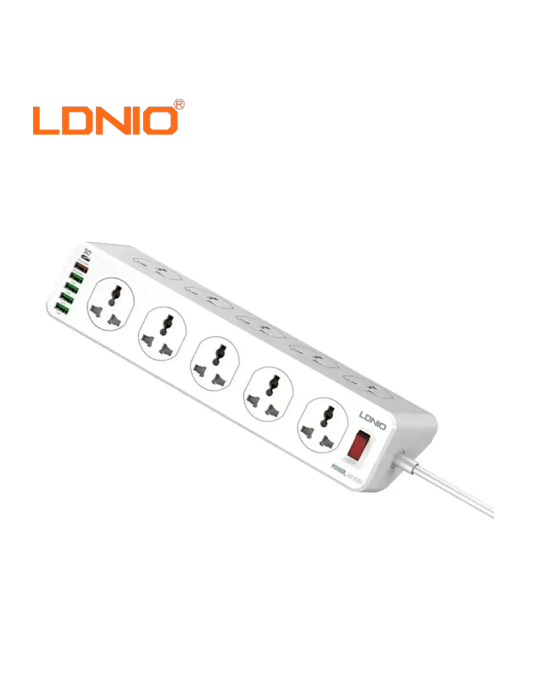 Cargador Ldnio 10 Tomacorrientes 6 Puertos USB ( SC10610 )