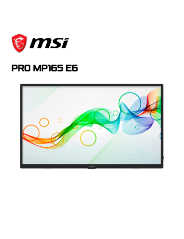 Monitor Portatil 15.6" MSI Pro MP165 E6 FHD IPS C/ Parlante Integrado (9S6-3PE50M-004)