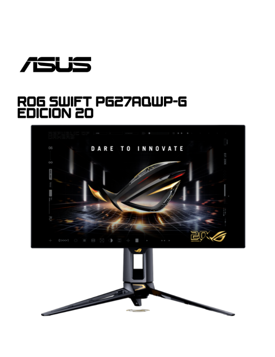 MONITOR 26.5" ASUS ROG SWIFT PG27AQWP-G EDICION 20 OLED DUAL MODE 540HZ 720HZ 0.02MS