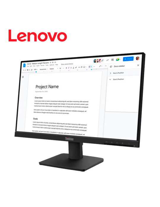 MONITOR 21.5¨ LENOVO THINKVISION S22-4E FULL HD PS 100HZ/ HDMI/ VGA (64CBKAR6LA)