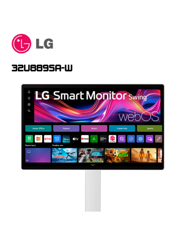 MONITOR 31.5" LG 32U889SA-W IPS 4K 5MS USB-C HDMI DP 2840X2160 60HZ