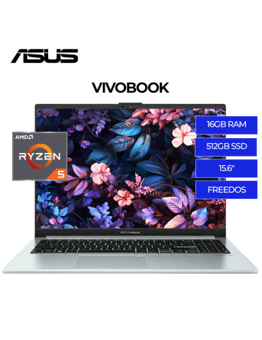 LAPTOP ASUS VIVOBOOK E1504FA-NJ404W AMD RYZEN 5-40 16GB 512GB SSD 15.6" FREEDOS(90NB0ZR3-M04PJ0)