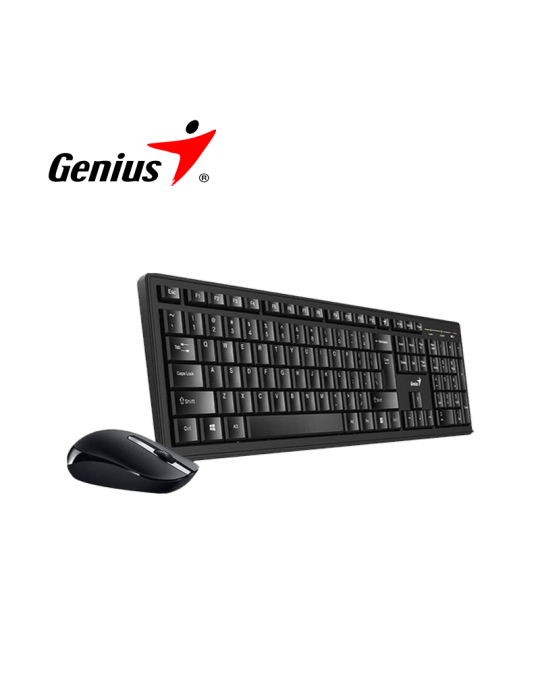 TECLADO KIT WIRELESS GENIUS KM-8200 ( 31340003401 ) USB BLACK